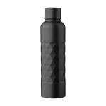 Gourde en acier inoxydable avec texture géométrique 800ml couleur noir première vue