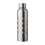 Gourde en acier inoxydable avec texture géométrique 800ml couleur argenté première vue