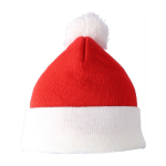 Bonnet de Père Noël en tricot acrylique avec pompon en polyester troisième vue