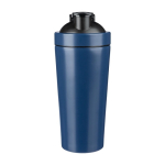 Shaker en acier inox recyclé avec boule mélangeuse métallique 750ml couleur bleu ultramarine première vue