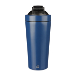 Shaker en acier inox recyclé avec boule mélangeuse métallique 750ml quatrième vue