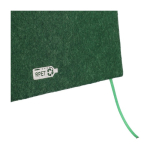 Carnet en feutre recyclé avec fermeture élastique feuilles lignées A5 sixième vue