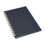 Carnet RPET avec spirale en carton blanc feuilles lignées A5 première vue