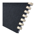 Carnet RPET avec spirale en carton blanc feuilles lignées A5 dixième vue