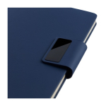 Carnet en PU recyclé avec feuilles lignées A5 et stylo encre bleue