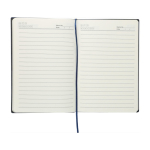 Carnet avec effet velours sur la couverture feuilles lignées A5 quatrième vue