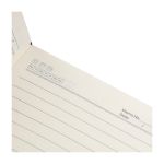 Carnet avec effet velours sur la couverture feuilles lignées A5 neuvième vue