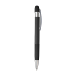 Stylo en aluminium recyclé avec finition caoutchouc encre bleue deuxième vue