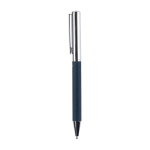 Stylo roller rotatif en laiton et RPET personnalisable encre bleue quatrième vue