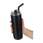 Bouteille en acier inoxydable avec double type de bouchon 500ml