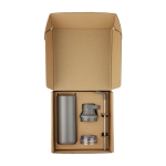 Bouteille en acier inoxydable avec double type de bouchon 500ml