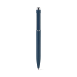 Stylo en aluminium recyclé avec clip innovant et encre bleue couleur bleu première vue