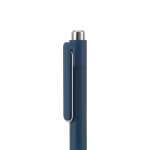 Stylo en aluminium recyclé avec clip innovant et encre bleue couleur bleu sixième vue