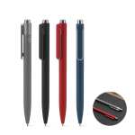 Stylo en aluminium recyclé avec clip innovant et encre bleue diverses couleurs