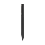 Stylo en métal 60 % recyclé élégant avec clip et encre bleue couleur noir