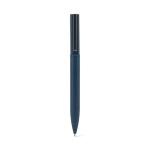 Stylo en métal 60 % recyclé élégant avec clip et encre bleue couleur bleu première vue