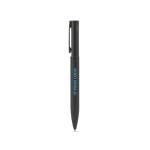 Stylo en métal 60 % recyclé élégant avec clip et encre bleue avec zone d'impression
