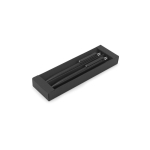 Set de stylos en aluminium recyclé avec et sans encre, encre bleue couleur noir Neuvième vue