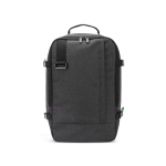 Sac à dos en polyester recyclé aux dimensions pour avion 14” couleur gris foncé première vue