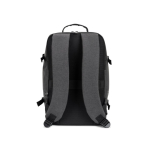 Sac à dos en polyester recyclé aux dimensions pour avion 14” couleur gris foncé deuxième vue