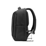 Sac à dos anti-vol en sergé avec revêtement hydrofuge et PC 17” couleur noir troisième vue