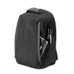 Sac à dos anti-vol en sergé avec revêtement hydrofuge et PC 17” couleur noir Huitième vue