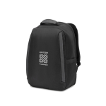 Sac à dos anti-vol en sergé avec revêtement hydrofuge et PC 17” couleur noir image avec logo