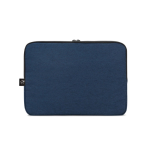Housse pour ordinateur portable en polyester recyclé haute densité 14” couleur bleu deuxième vue