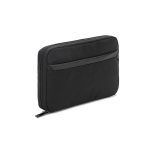 Sac organisateur pour goodies technologiques en polyester recyclé couleur noir