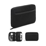 Sac organisateur pour goodies technologiques en polyester recyclé diverses couleurs