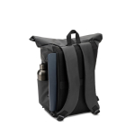 Sac à dos roll-top de voyage en polyester recyclé imperméable 14” couleur bleu roi Huitième vue