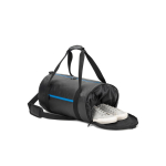 Sac de sport en polyester recyclé 600D avec compartiment à chaussures couleur bleu roi Huitième vue