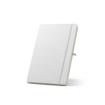 Carnet écologique en polyester recyclé, porte-stylo A5, pages lignées couleur blanc