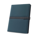 Porte-documents, bloc-notes, fermeture magnétique A4, pages lignées couleur bleu