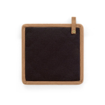 Manche de poêle en toile de coton avec crochet de suspension 275 g/m² couleur noir deuxième vue