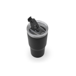Verre en acier recyclé à double paroi avec finition mate 600 ml couleur noir cinquième vue