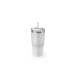 Verre en acier recyclé à double paroi avec finition mate 600 ml couleur blanc