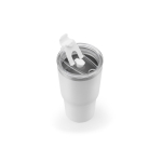 Verre en acier recyclé à double paroi avec finition mate 600 ml couleur blanc cinquième vue