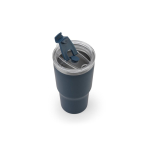 Verre en acier recyclé à double paroi avec finition mate 600 ml couleur bleu marine cinquième vue