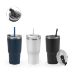 Verre en acier recyclé à double paroi avec finition mate 600 ml diverses couleurs