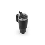 Grand gobelet de voyage en acier recyclé, finition mate 1,3 L couleur noir cinquième vue