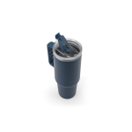 Grand gobelet de voyage en acier recyclé, finition mate 1,3 L couleur bleu marine cinquième vue