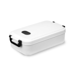 Boîte à lunch en plastique lavable en machine avec couvercle 900 ml couleur blanc