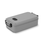 Boîte à lunch en plastique lavable en machine avec couvercle 900 ml couleur gris