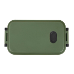 Boîte à lunch en plastique lavable en machine avec couvercle 900 ml couleur vert militaire première vue