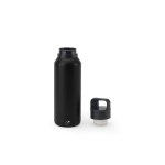 Bouteille thermos en acier recyclé avec isolation sous vide 590 ml couleur noir cinquième vue