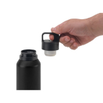 Bouteille thermos en acier recyclé avec isolation sous vide 590 ml couleur noir Huitième vue