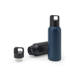Bouteille thermos en acier recyclé avec isolation sous vide 590 ml couleur bleu marine Neuvième vue