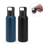 Bouteille thermos en acier recyclé avec isolation sous vide 590 ml diverses couleurs