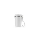 Gobelet de voyage en acier recyclé avec isolation sous vide 460 ml couleur blanc